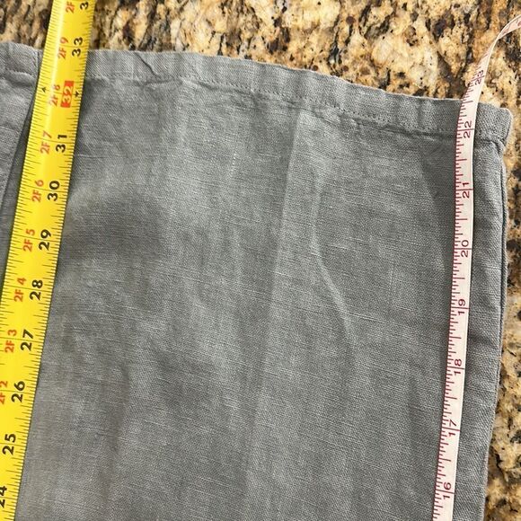 Sea Glass Lane Gray Linen Wide Leg Easy Long Pants Size M - Picture 8 of 12